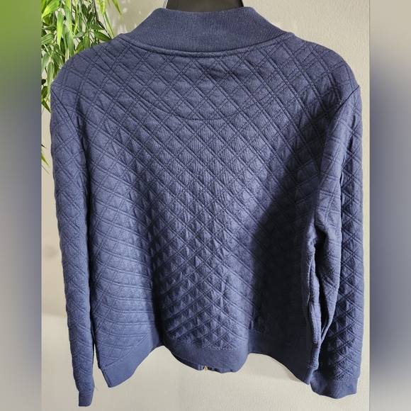 Charter Club NWOT Women’s Blue, Quilted, Athleisure Jacket - Picture 4 of 4